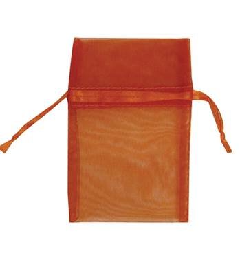 orange organza drawstring bag 27250-bx